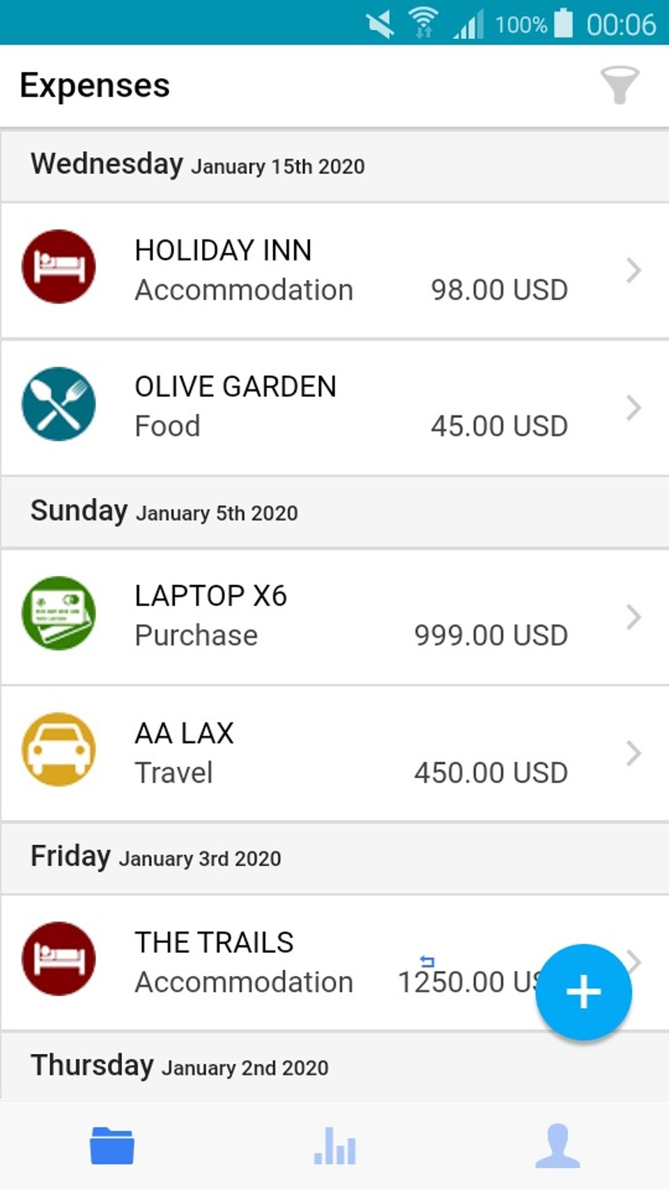 Expenday : Expense screenshot