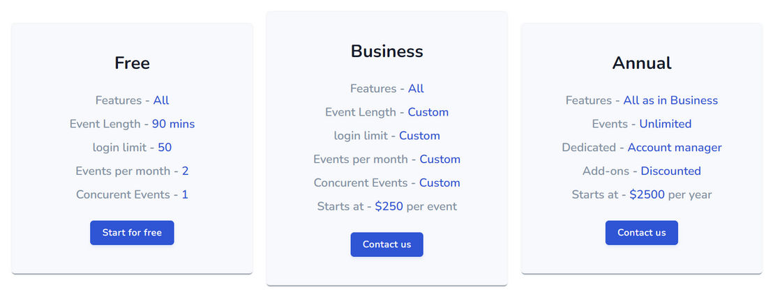 ExpoSim pricing