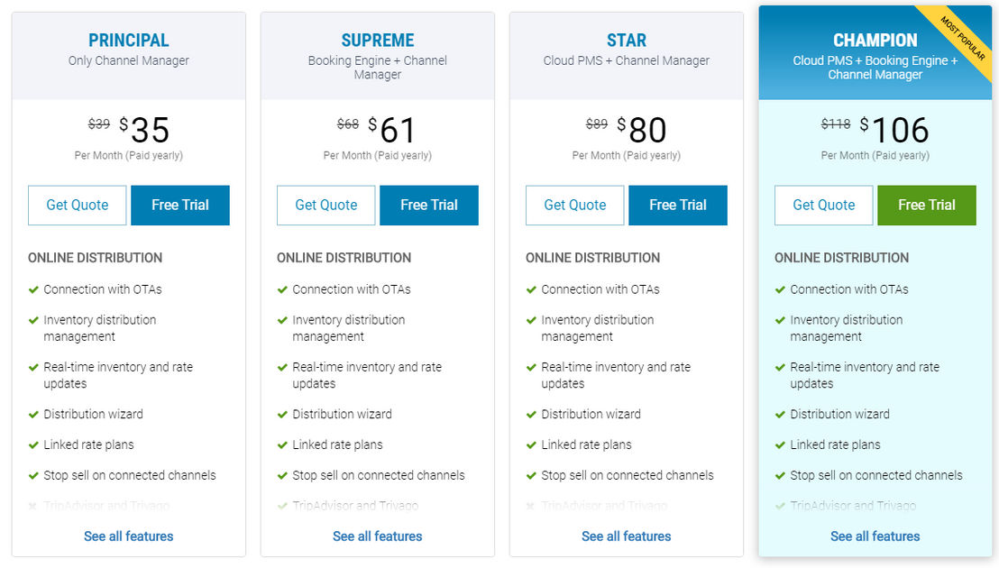 eZee Centrix pricing