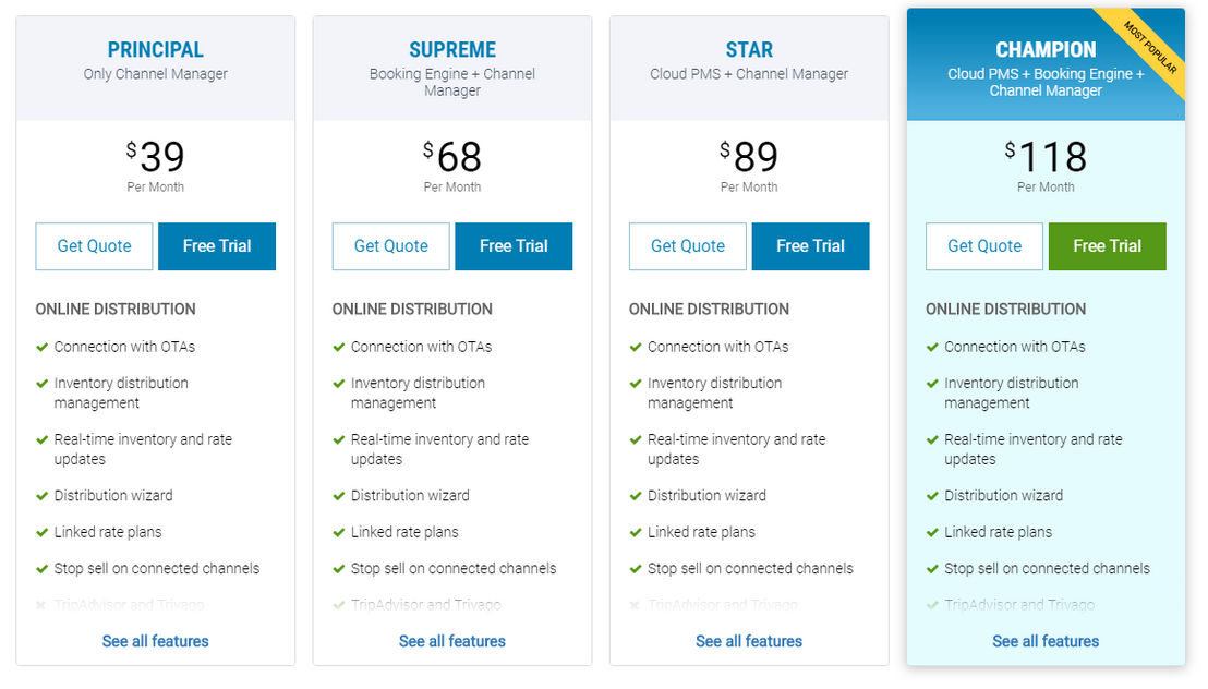 eZee Centrix pricing