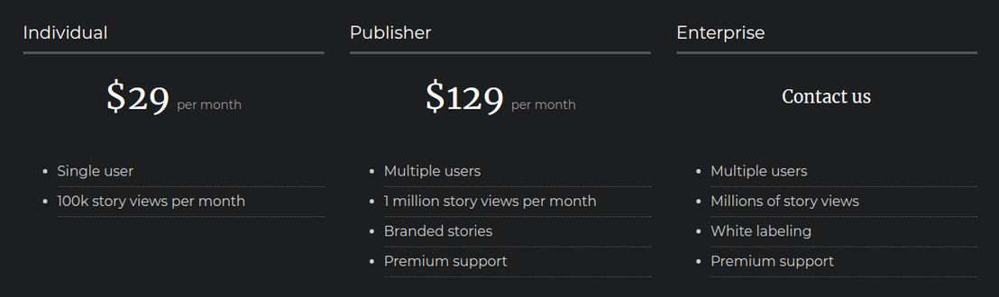 fabulam pricing