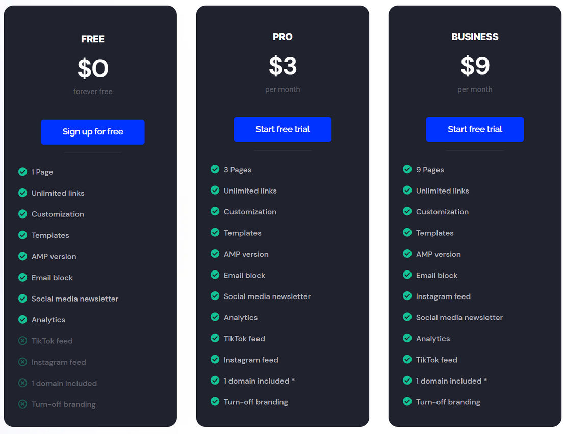 feed-link pricing