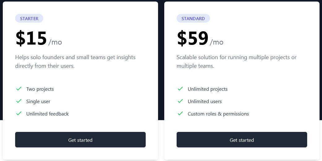 feedbakk-io pricing