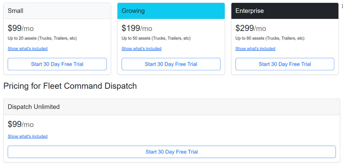 fleet-command pricing