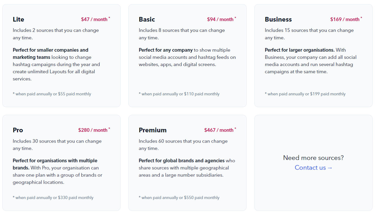 Flockler pricing