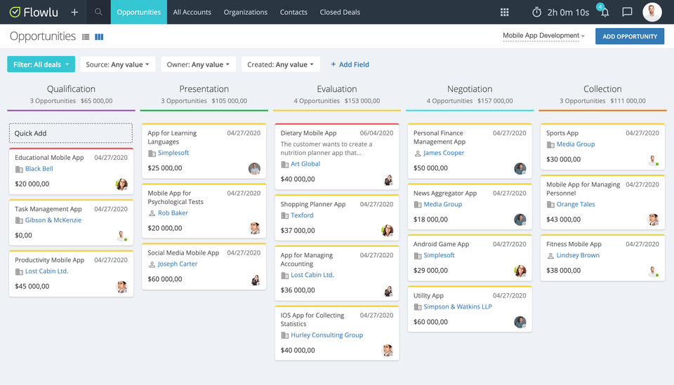 Full Visibility with Kanban Board screenshot