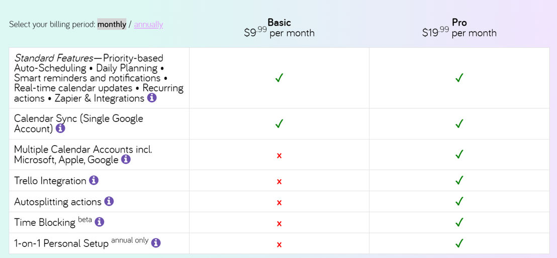 Focuster pricing