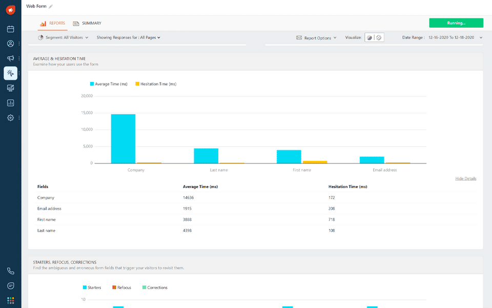 Form Analytics : Reports screenshot