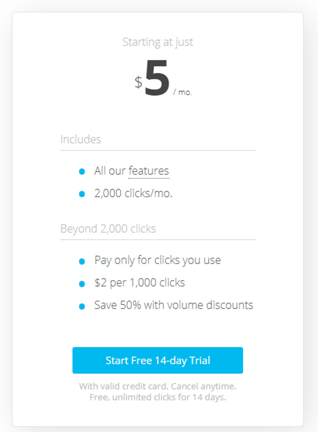 Geniuslink pricing