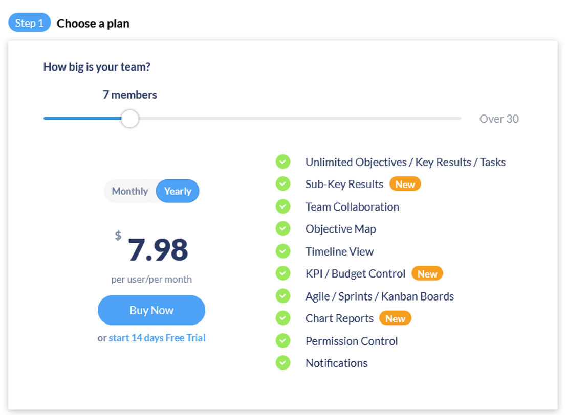 Goals by KeepSolid pricing