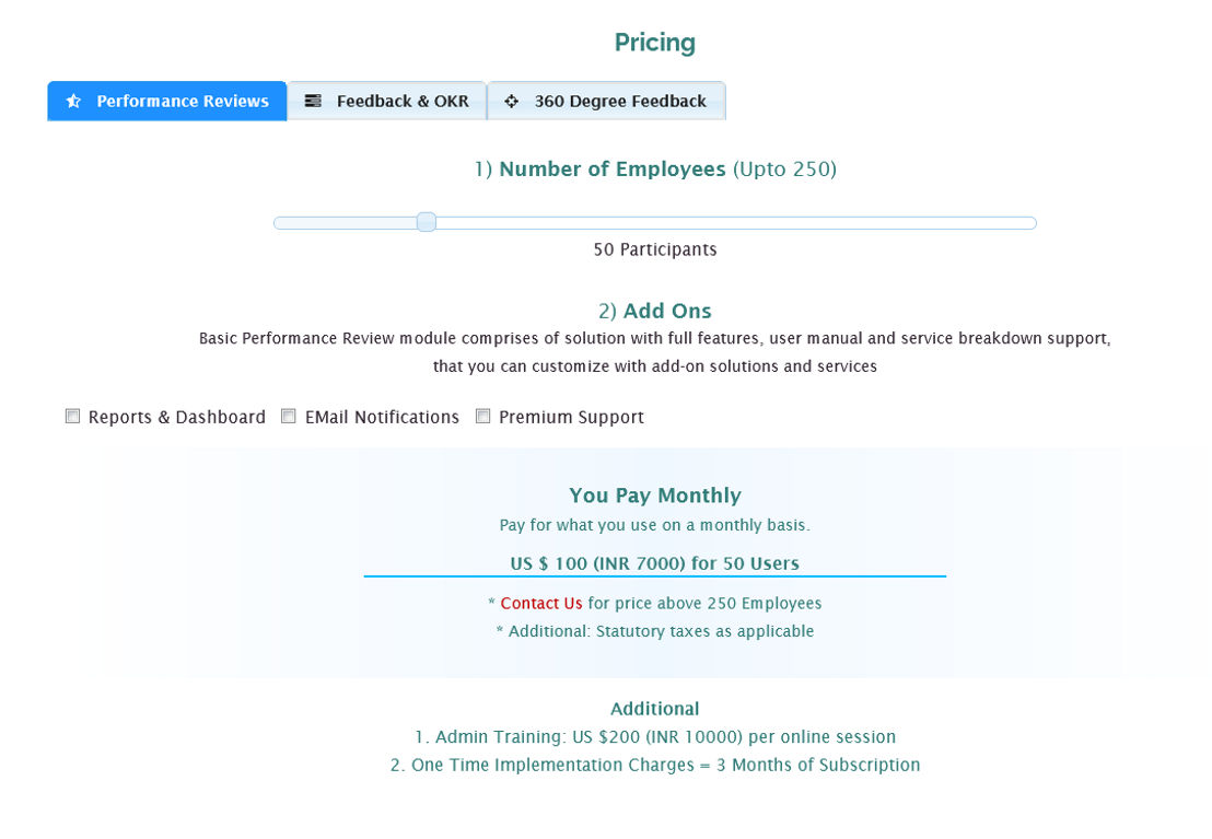 GroSum pricing