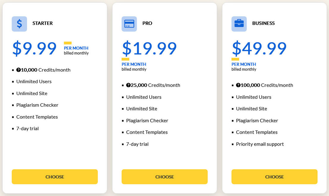 Handywriter pricing