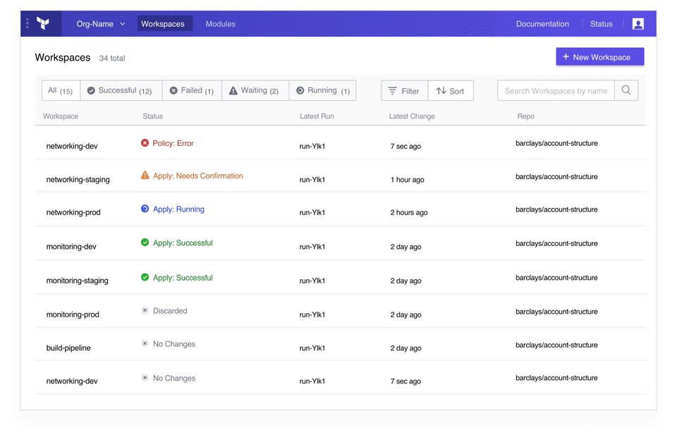 HashiCorp Terraform screenshot