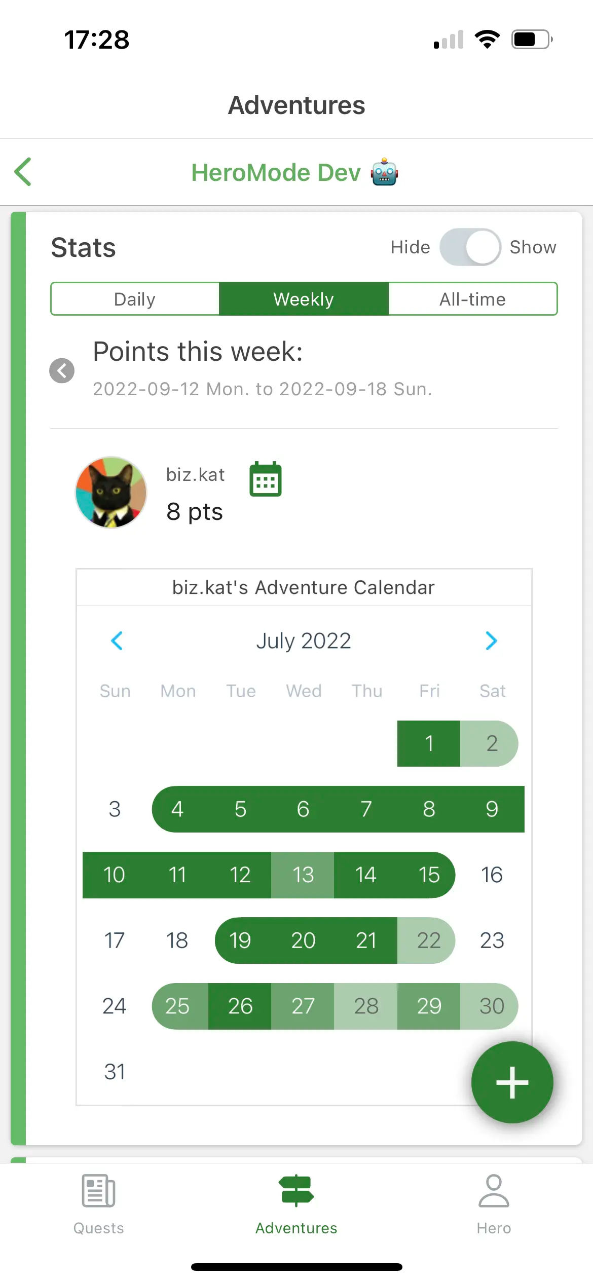 Active Calendar