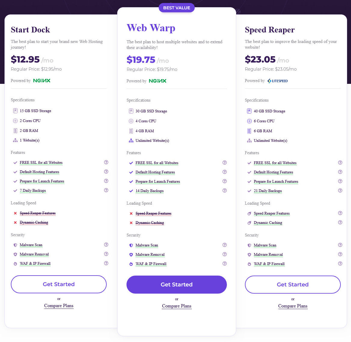 HostArmada pricing