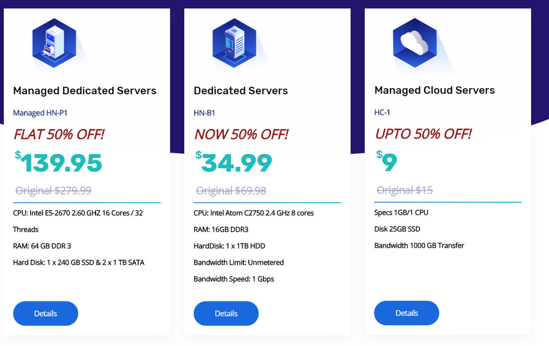 HostNoc pricing