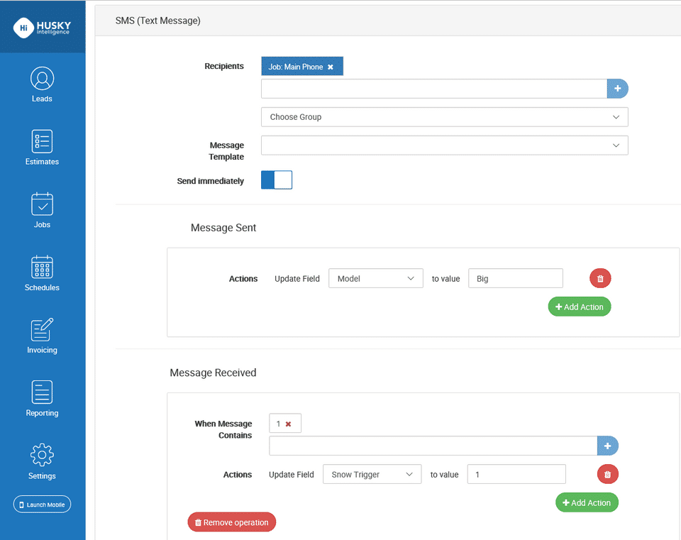 Husky Intelligence FSM Software