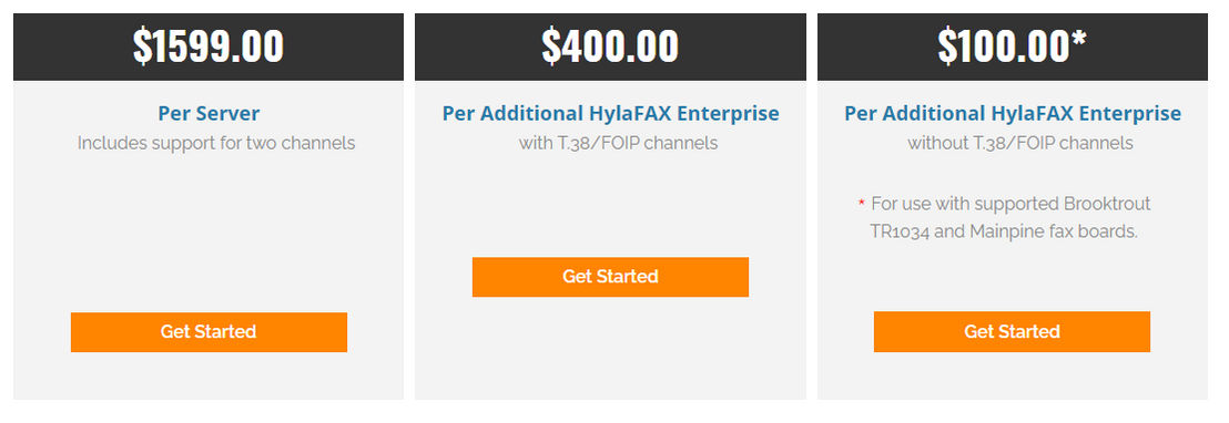 HylaFAX Enterprise pricing