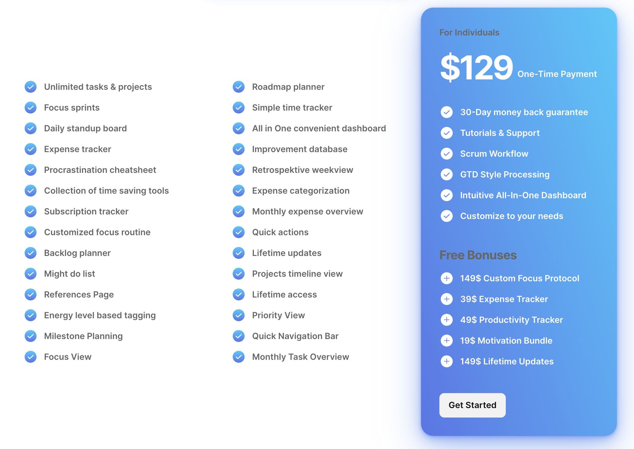 Hyperfocus OS pricing