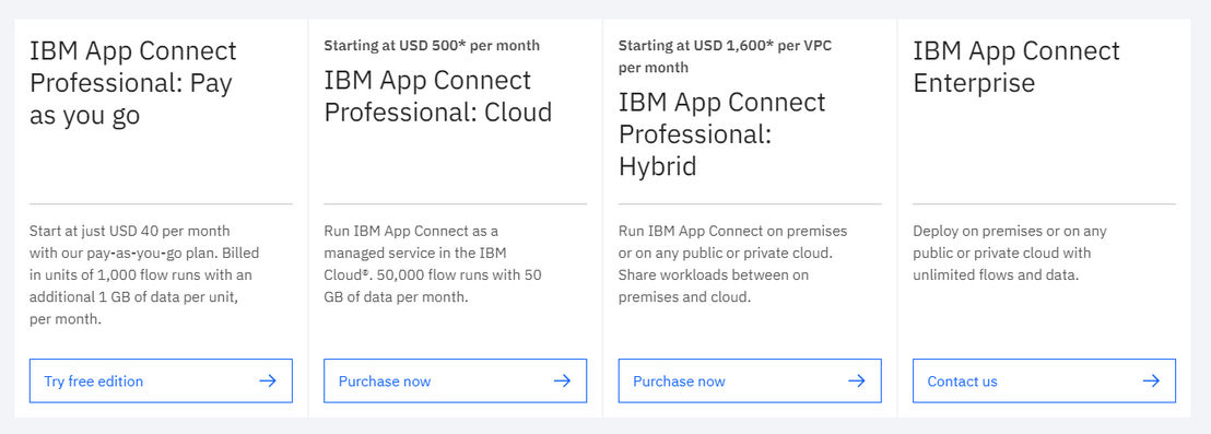 ibm-app-connect pricing