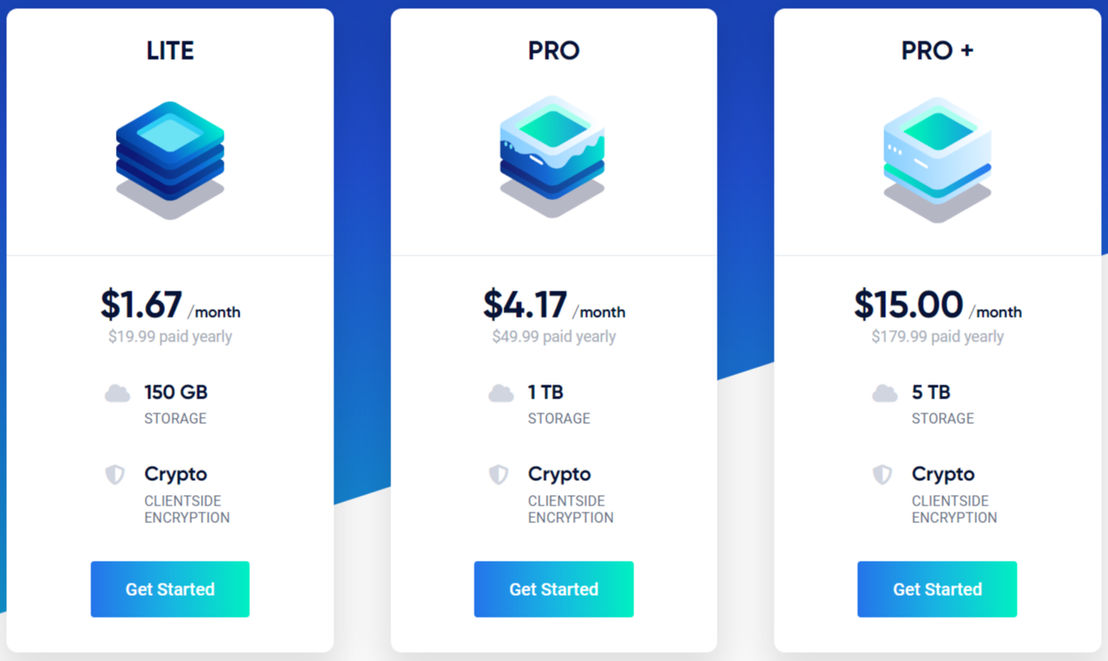 Icedrive pricing