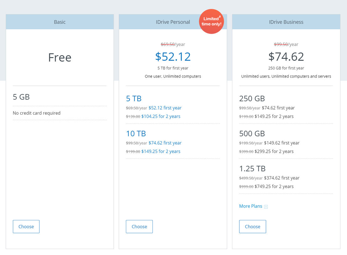 idrive-online pricing