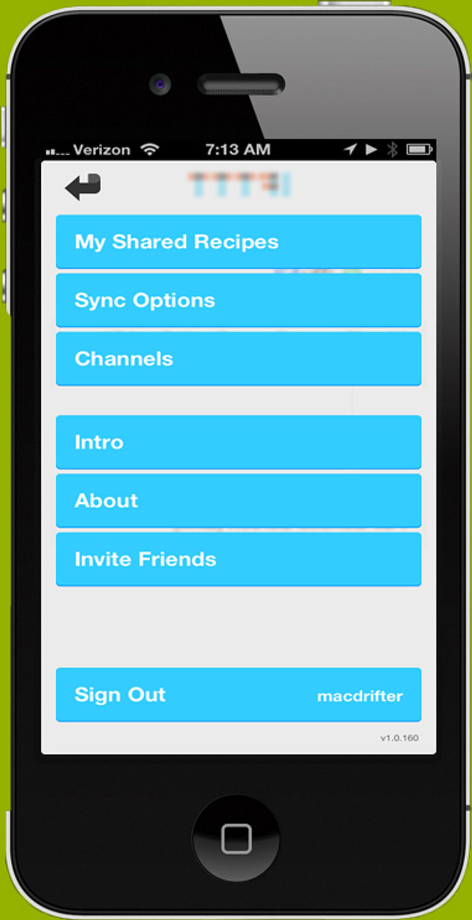 IFTTT screenshot: Navigate from the homepage-thumb