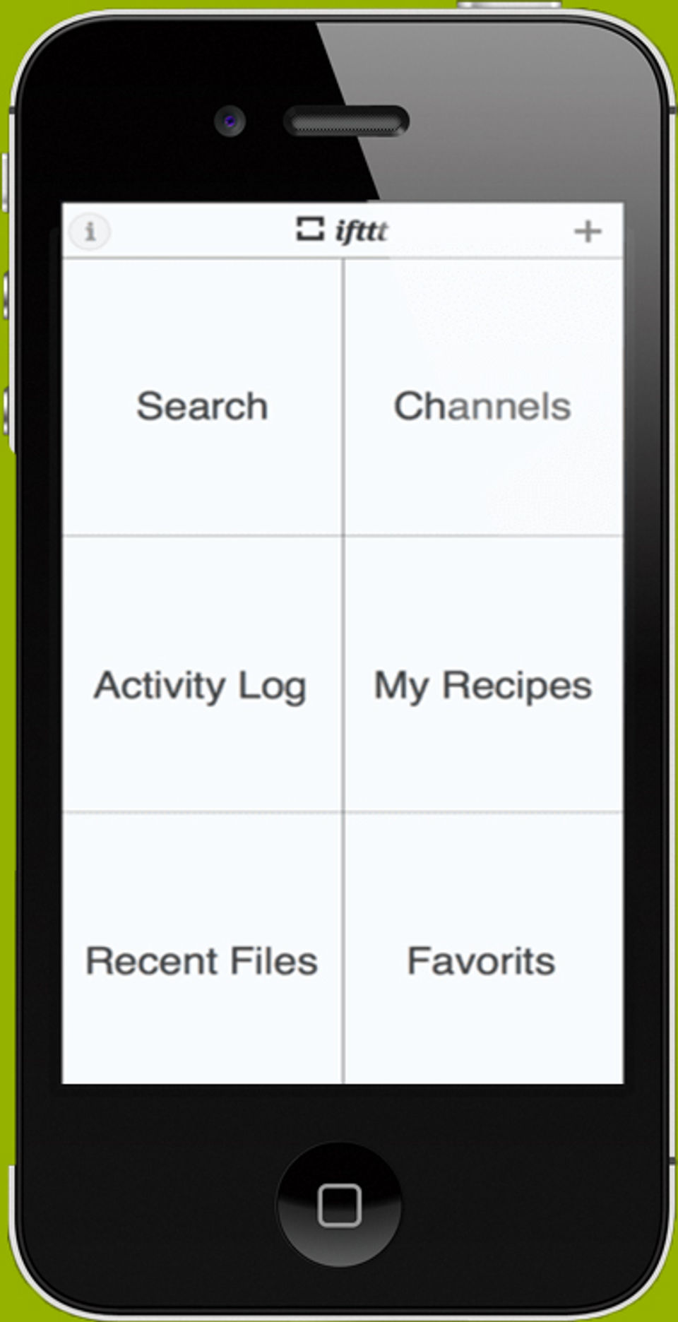 IFTTT screenshot: Access and navigate from the activity log-thumb