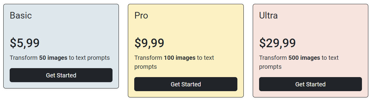 ImageToPromptAI pricing