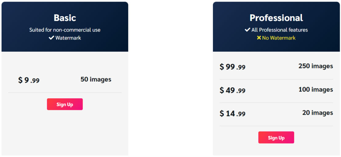 ImageTranslate pricing