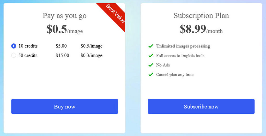 Imgkits pricing