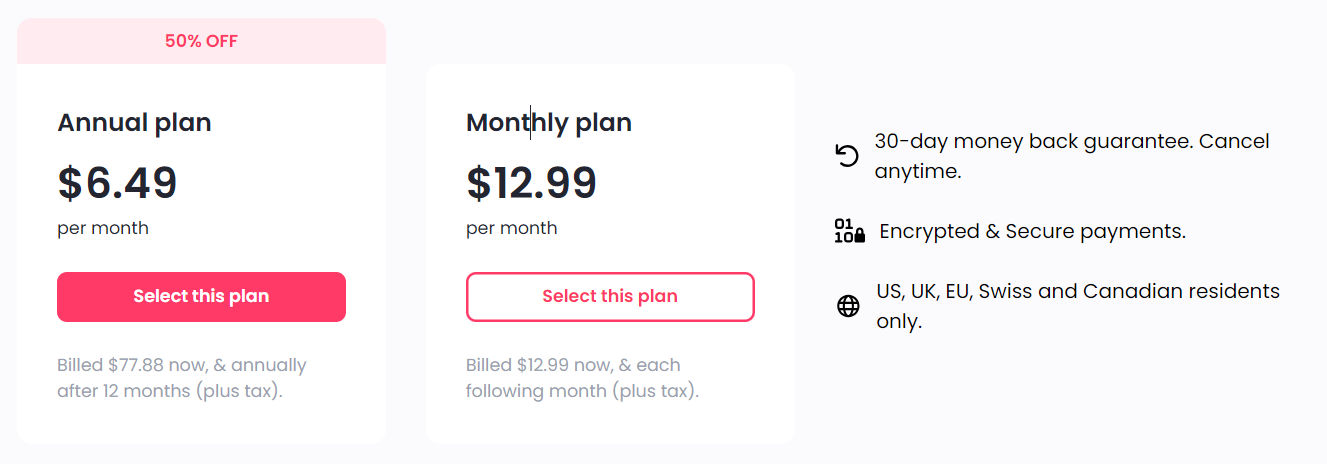 Incogni pricing