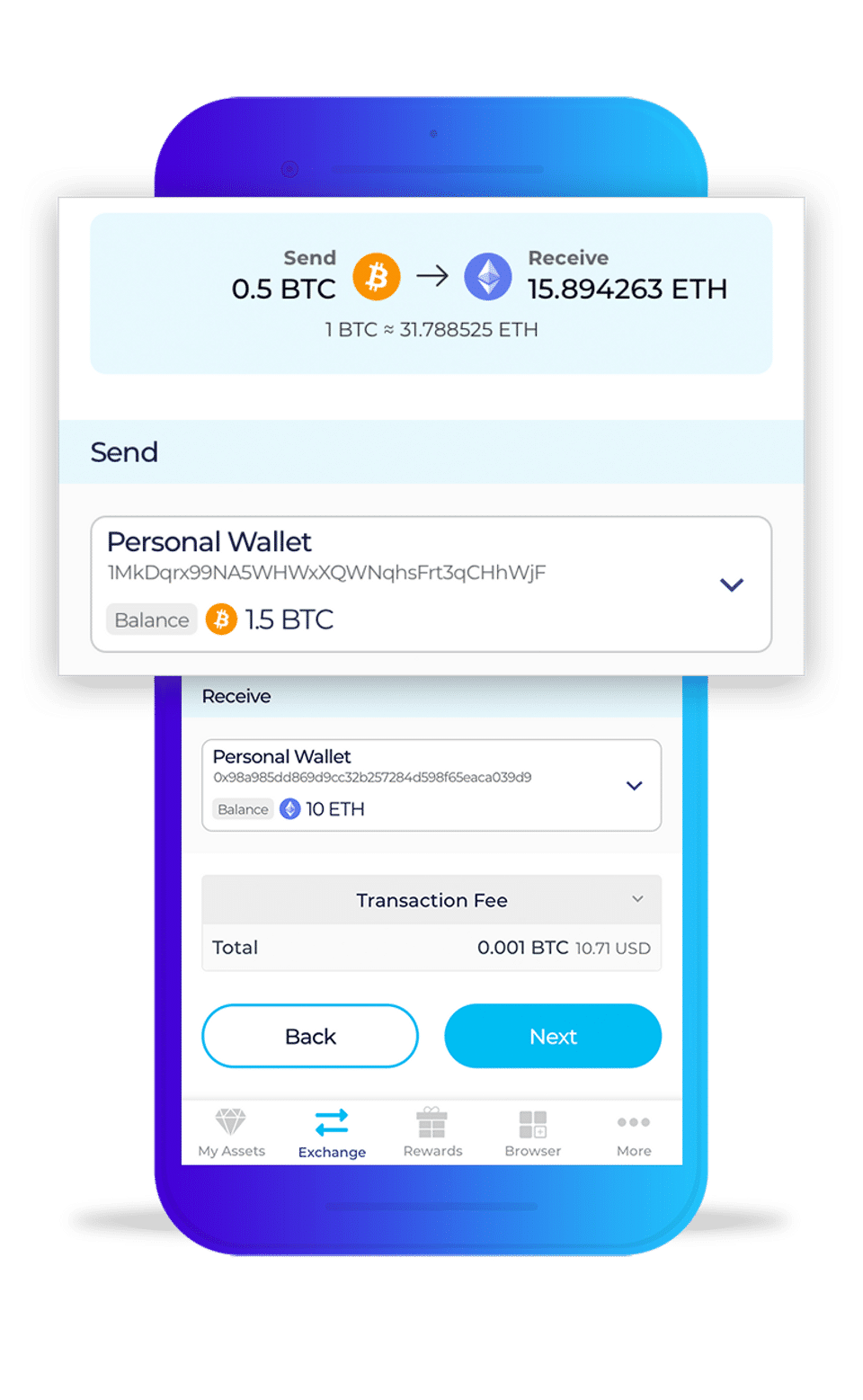 Infinito Wallet screenshot