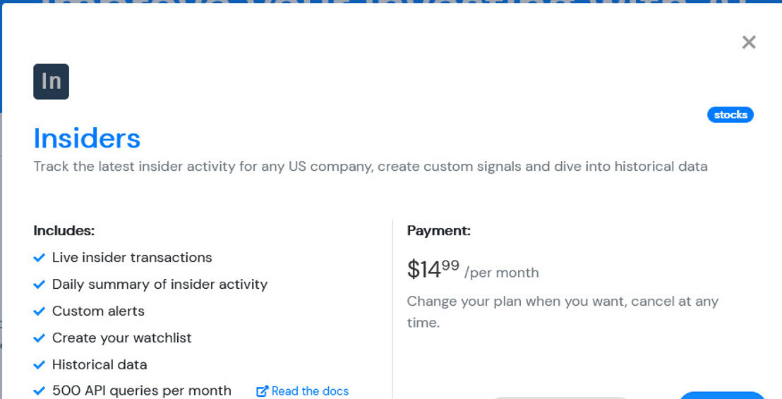 insiders pricing