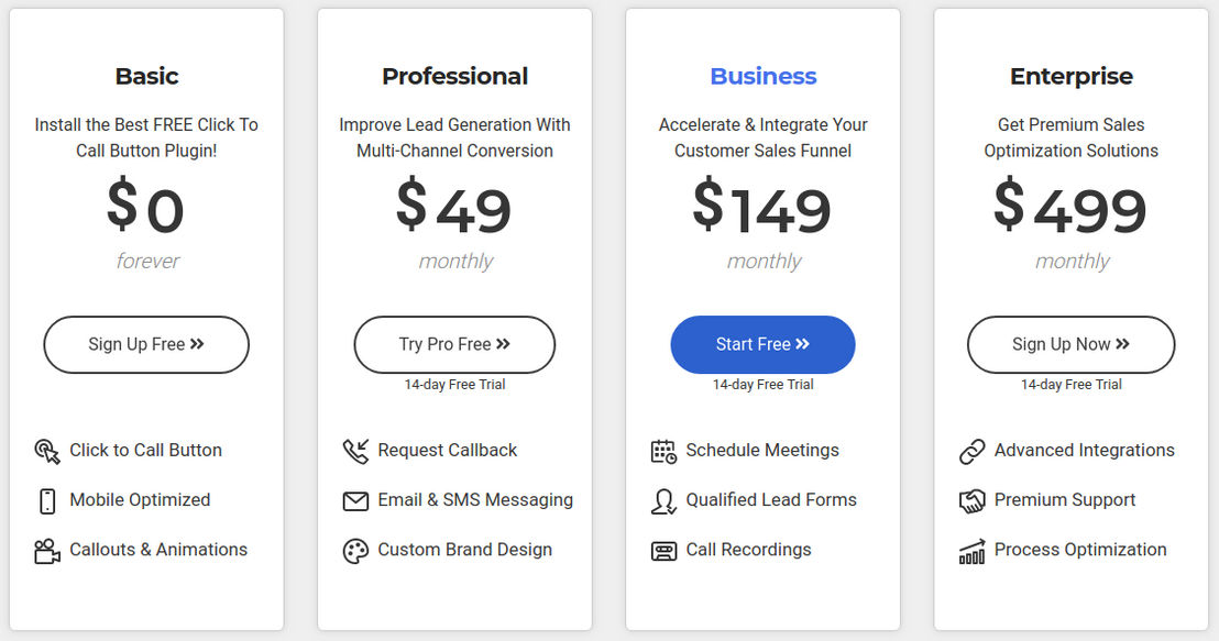 instacontact pricing