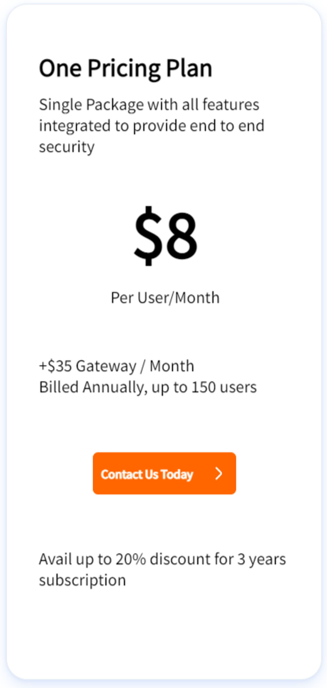 InstaSafe ZTAA pricing