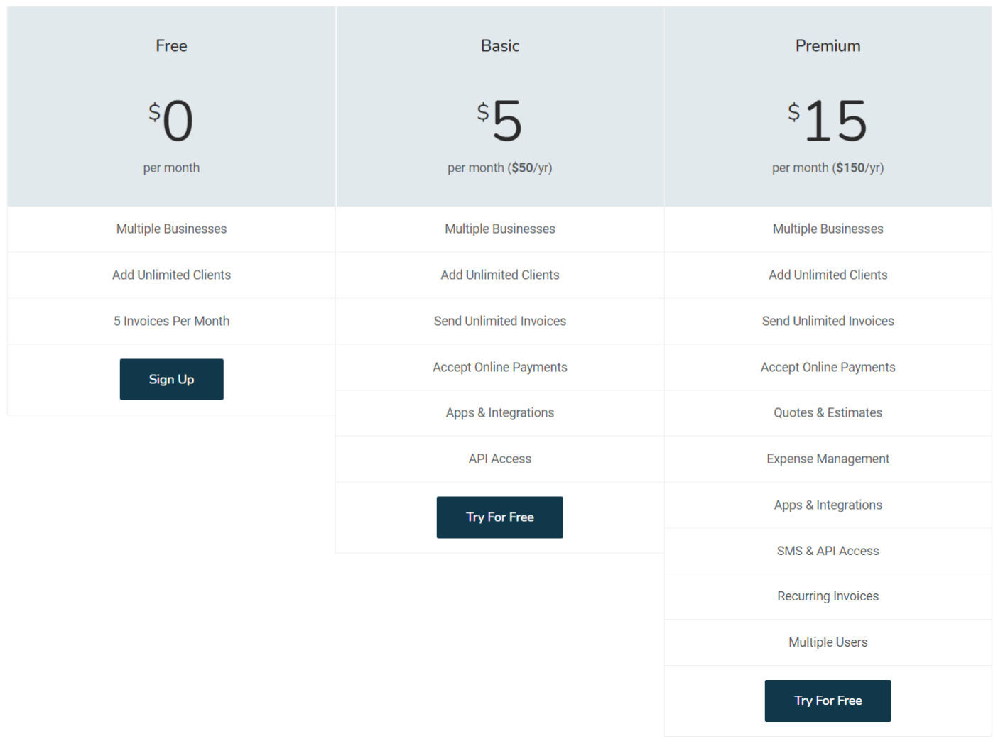 invoiceapp pricing