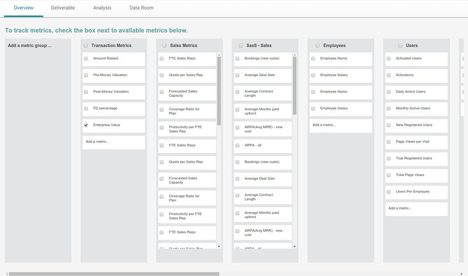 ManageMetrics screenshot