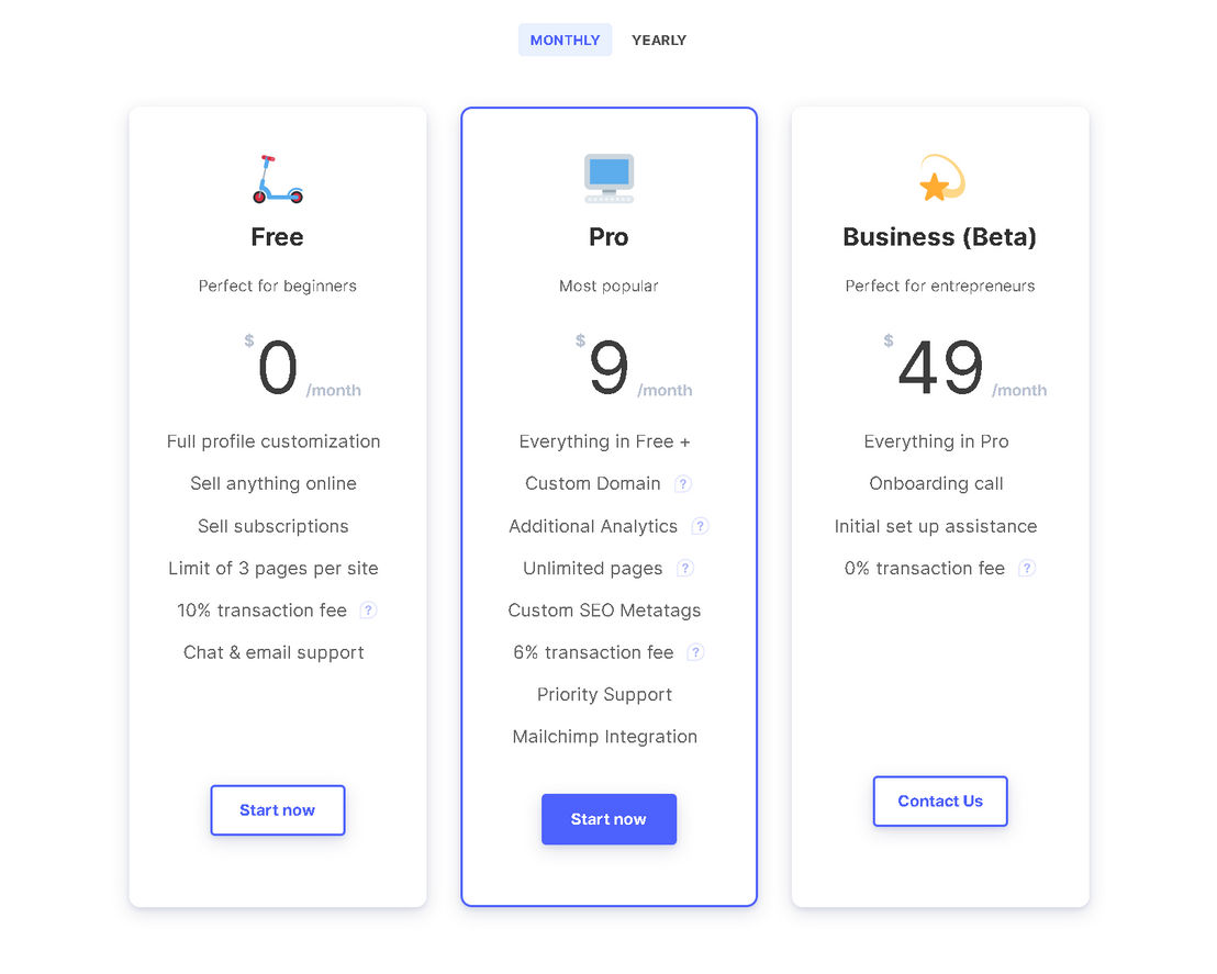 Jemi pricing