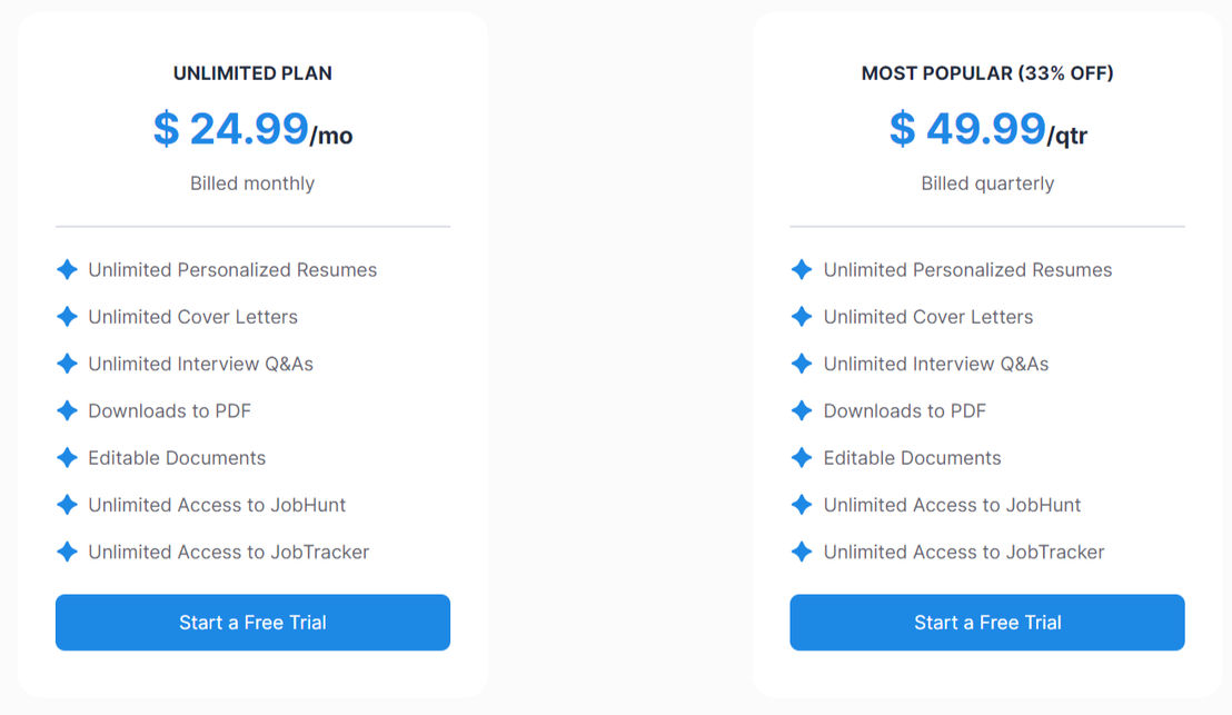 Jobcopy pricing