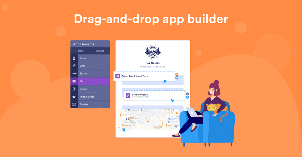 Drag and Drop App Builder screenshot