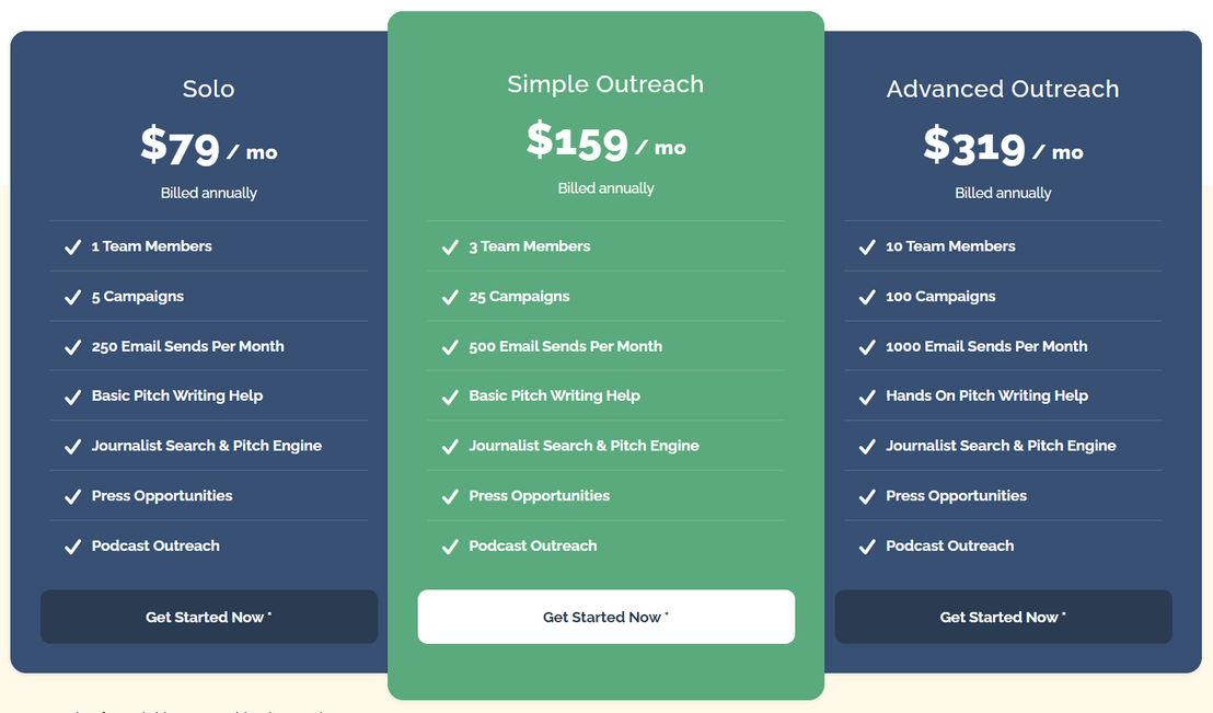 JustReachOut pricing