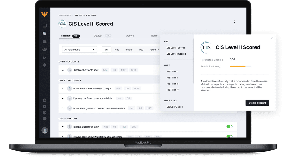 One-Click Compliance Templates screenshot