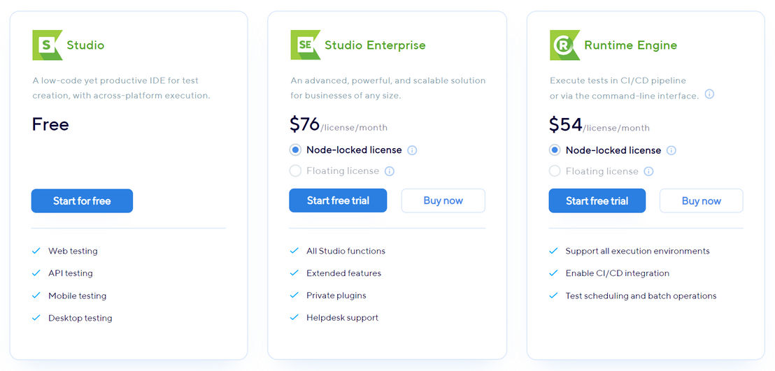 Katalon Studio pricing