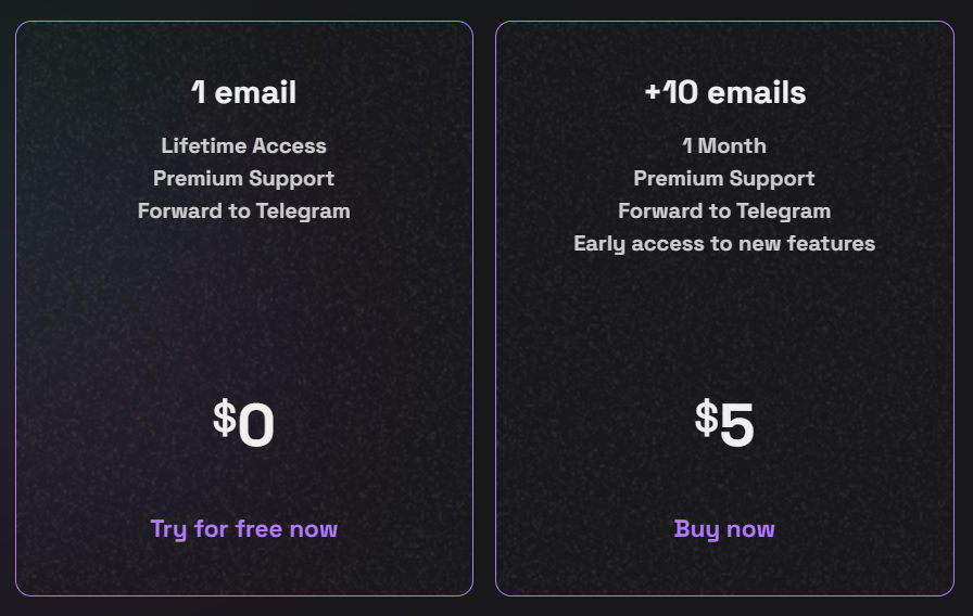 Keepmail pricing