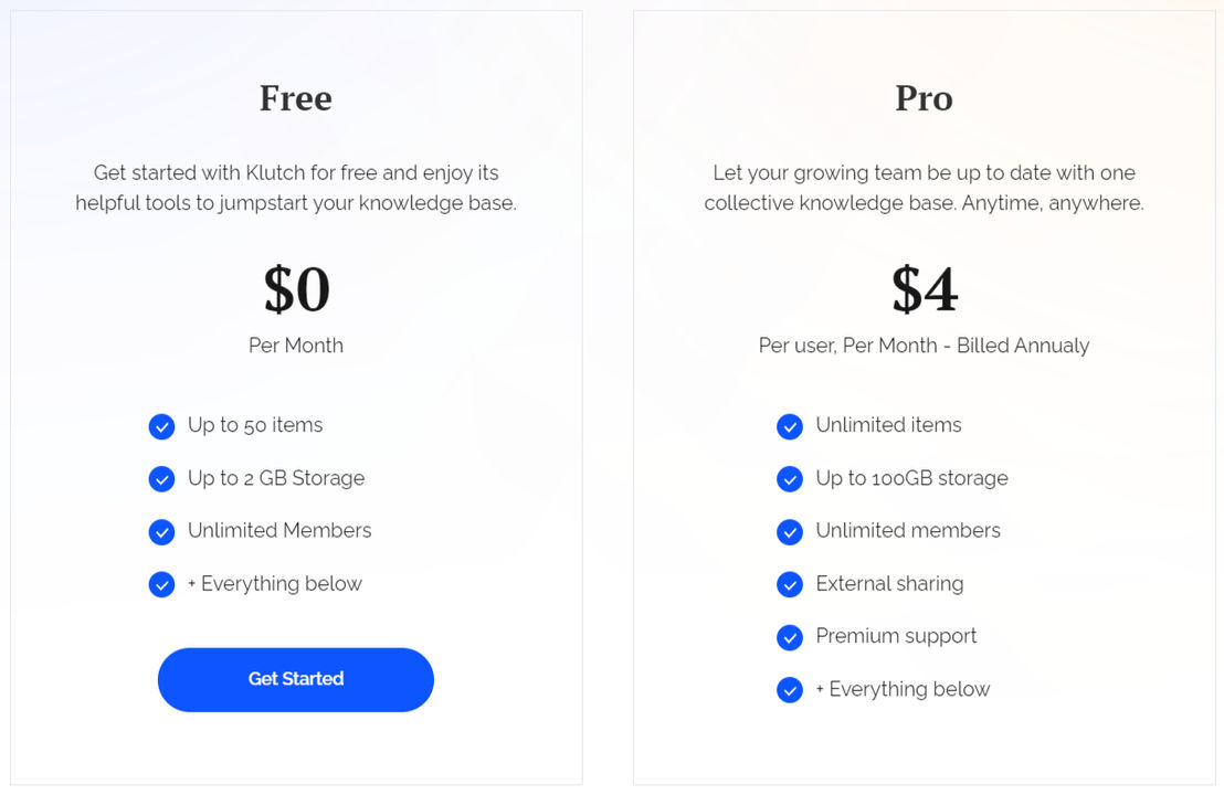 klutch pricing