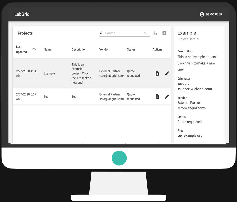 LabGrid : Project screenshot