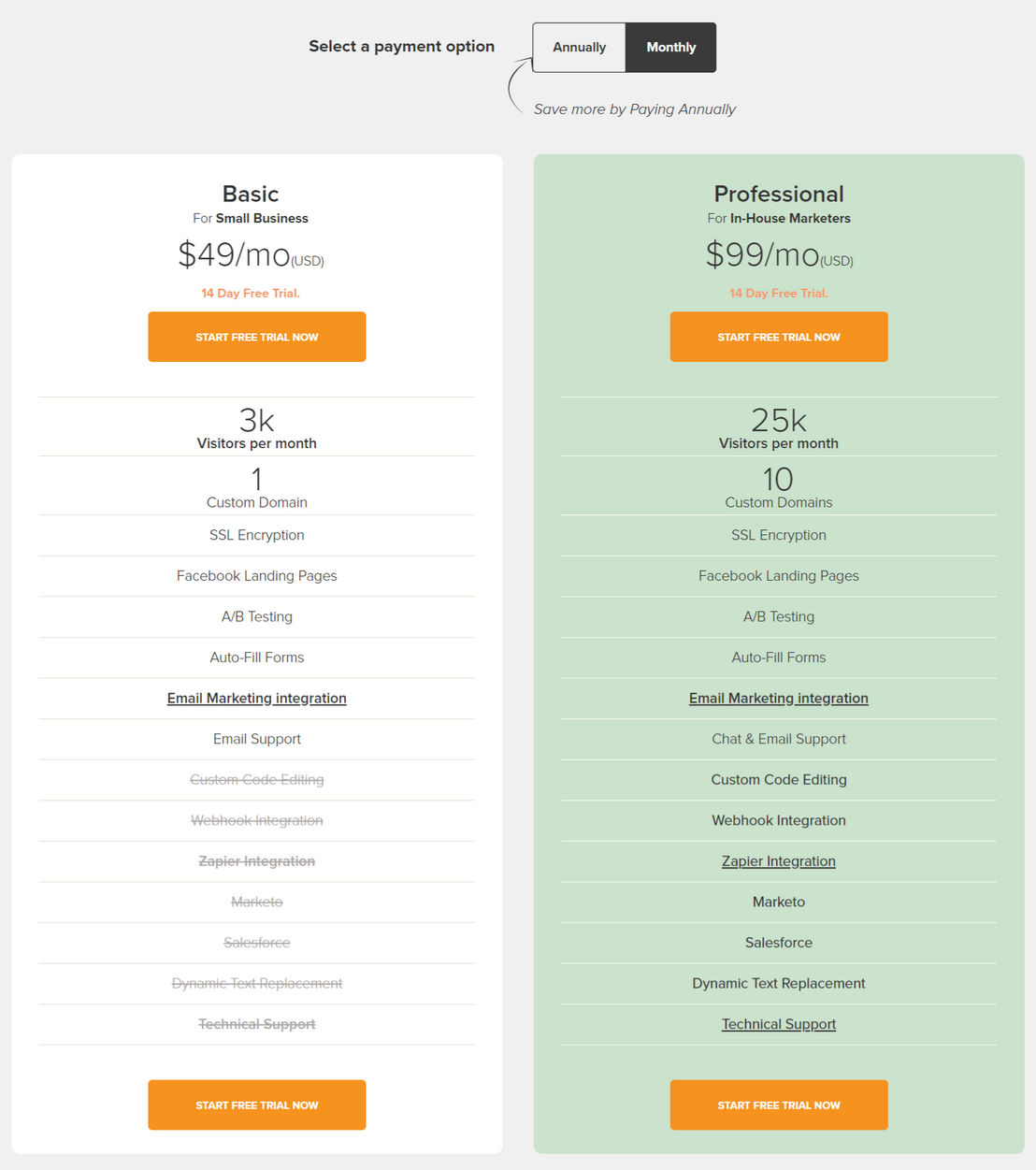 Lander pricing