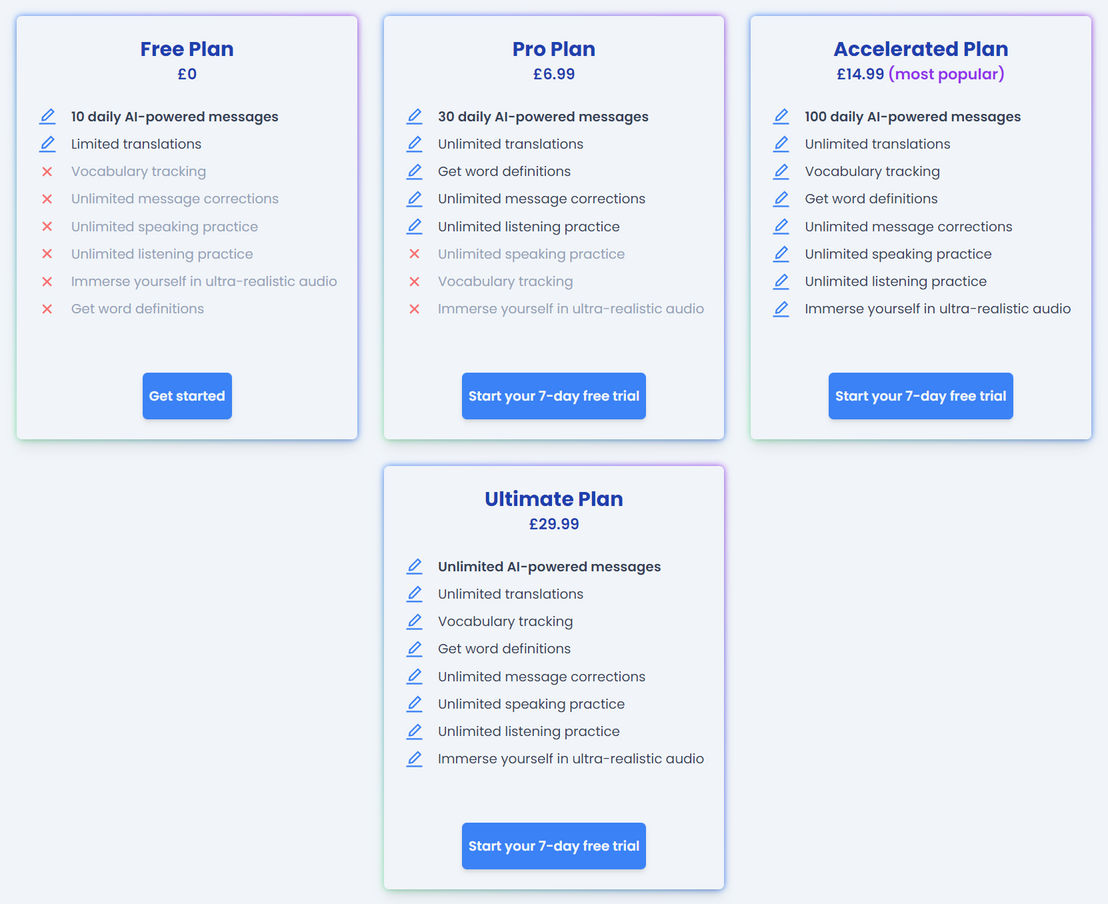 languagemate pricing