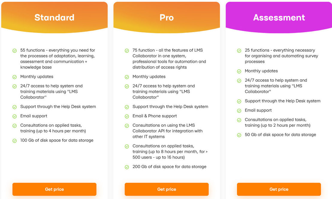 LMS Collaborator pricing